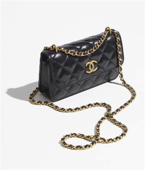 chanel cc phone holder|Chanel phone holder with chain.